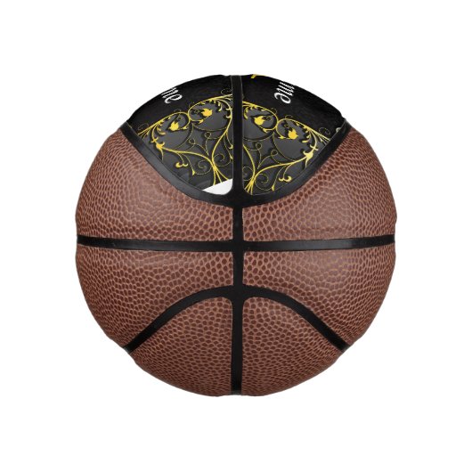 Jouw naam en initiaal toevoegen basketbal (Rechts)