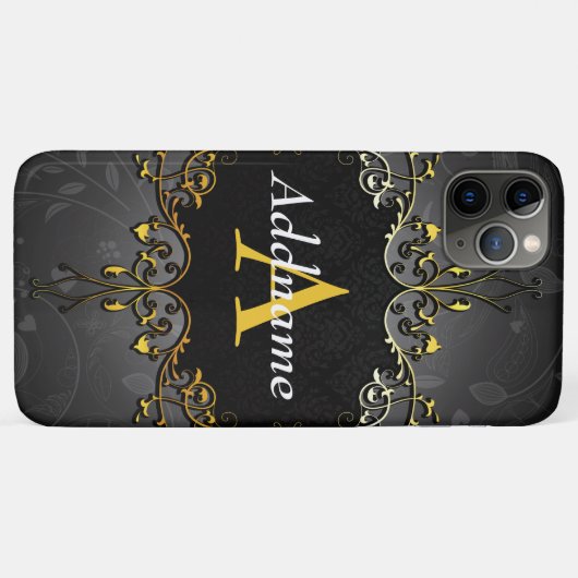 Jouw naam en initiaal toevoegen Case-Mate iPhone case (Achterkant (horizontaal))