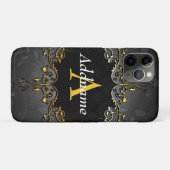 Jouw naam en initiaal toevoegen Case-Mate iPhone case (Achterkant (horizontaal))