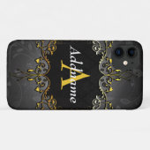Jouw naam en initiaal toevoegen Case-Mate iPhone case (Achterkant (horizontaal))