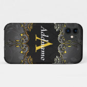 Jouw naam en initiaal toevoegen Case-Mate iPhone case (Achterkant (horizontaal))