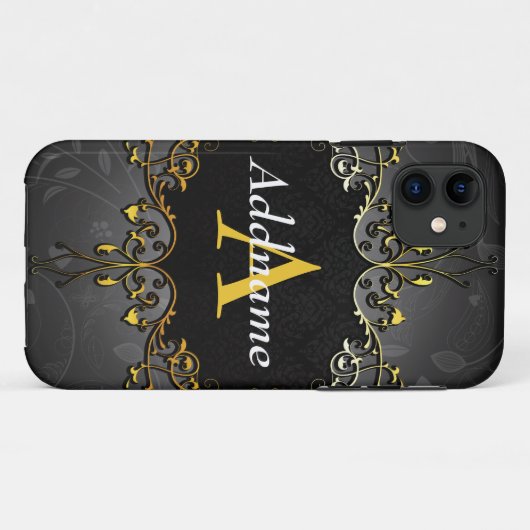 Jouw naam en initiaal toevoegen Case-Mate iPhone case (Achterkant (horizontaal))