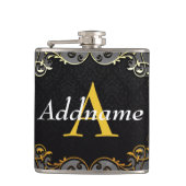 Jouw naam en initiaal toevoegen heupfles (Voorkant)