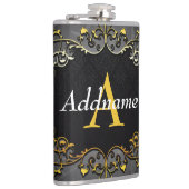 Jouw naam en initiaal toevoegen heupfles (Rechts)