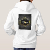 Jouw naam en initiaal toevoegen hoodie (Achterkant)