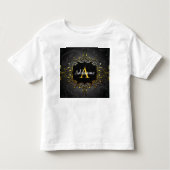 Jouw naam en initiaal toevoegen kinder shirts (Voorkant)