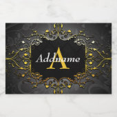 Jouw naam en initiaal toevoegen likeurfles etiket (Enkel label)