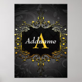 Jouw naam en initiaal toevoegen poster (Voorkant)