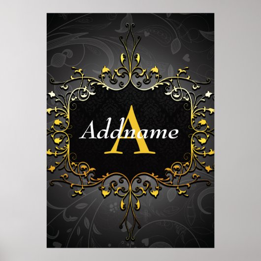 Jouw naam en initiaal toevoegen poster (Voorkant)