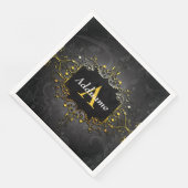 Jouw naam en initiaal toevoegen servet (Hoek)