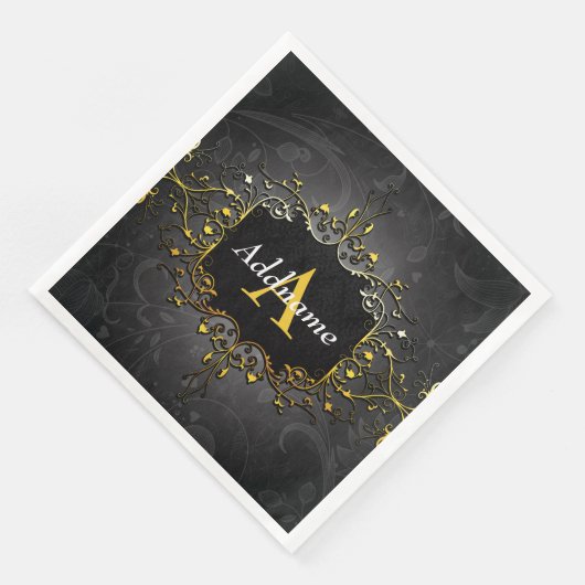 Jouw naam en initiaal toevoegen servet (Hoek)