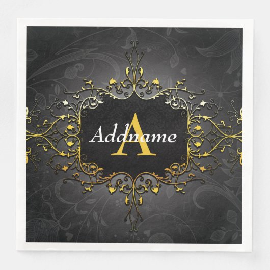 Jouw naam en initiaal toevoegen servet (Voorkant)