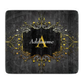 Jouw naam en initiaal toevoegen snijplank (Voorkant)