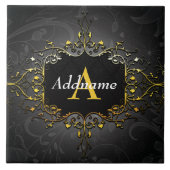 Jouw naam en initiaal toevoegen tegeltje (Voorkant)