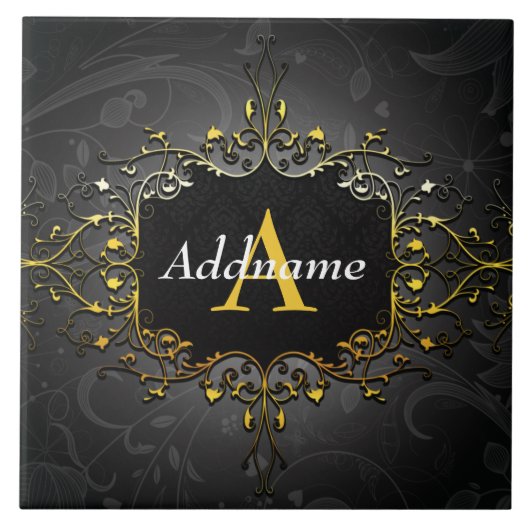 Jouw naam en initiaal toevoegen tegeltje (Voorkant)