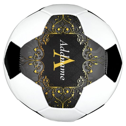 Jouw naam en initiaal toevoegen voetbal (Gedraaid)