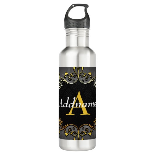 Jouw naam en initiaal toevoegen waterfles (Voorkant)