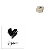 Jouw naam en logo of Afbeelding script rubberen st Rubberstempel (Gestempeld)