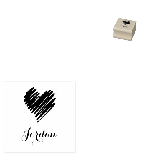 Jouw naam en logo of Afbeelding script rubberen st Rubberstempel (Gestempeld)