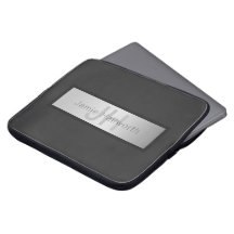 Jouw naam en monogram | Grays & Faux Silver-look