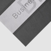 Jouw naam en monogram | Grays & Faux Silver-look Tissuepapier (Detail)