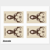 Jouw naam en monogram stickers (Vel)