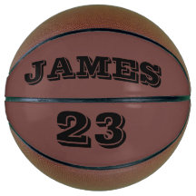 Jouw naam en Nummer Gepersonaliseerd Basketbal