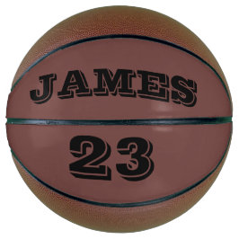 Jouw naam en Nummer Gepersonaliseerd Basketbal