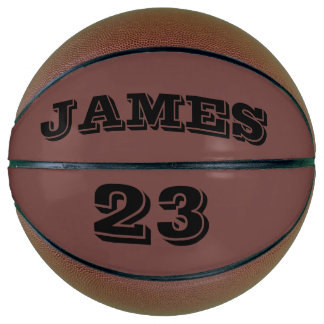 Jouw naam en Nummer Gepersonaliseerd Basketbal