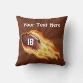 Jouw naam en nummer van de gepersonaliseerde Footb Kussen (Achterkant)