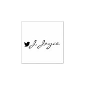 Jouw naam en side logo aangepaste scripthandtekeni rubberstempel (Afrduk)