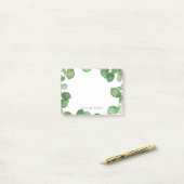 Jouw naam Eucalyptusbladeren toevoegen Post-it® Notes (Op bureau)