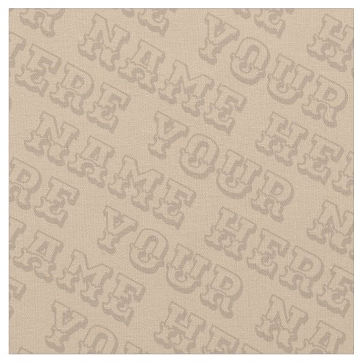 Jouw naam Fabric - Aangepaste naamsfuncties Stof (Close Up)