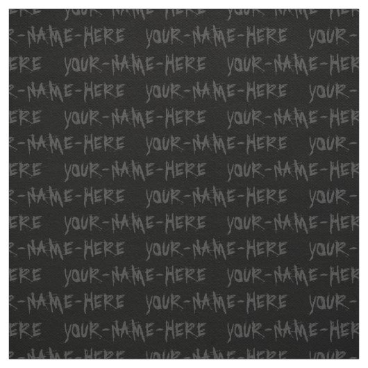 jouw naam Fabric - Aangepaste naamsfuncties Stof (Swatch)