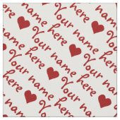 jouw naam Fabric - Aangepaste naamsfuncties Stof (Close Up)