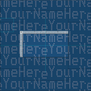 Jouw naam Fabric gepersonaliseerde naam Fabric Blu Stof