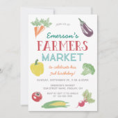 Jouw naam Farmers Market Birthday Party, elke leef Kaart (Voorkant)