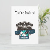 Jouw naam fitness Gym Logo aanpassen Kaart (Staand voorkant)