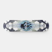 Jouw naam Flames Persoonlijk Skateboard (Horizontaal)