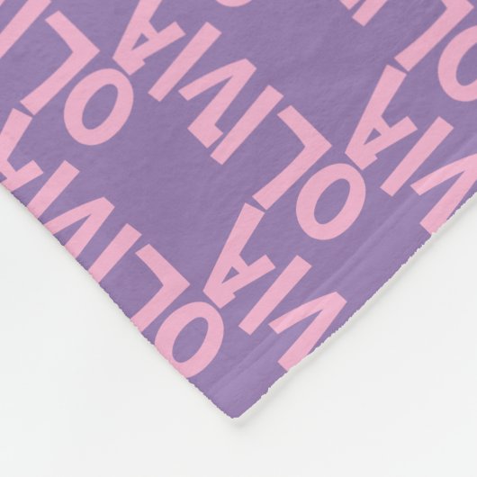 Jouw naam Fleece Blanket (Hoek)