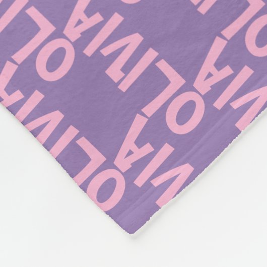 Jouw naam Fleece Blanket Deken (Hoek)