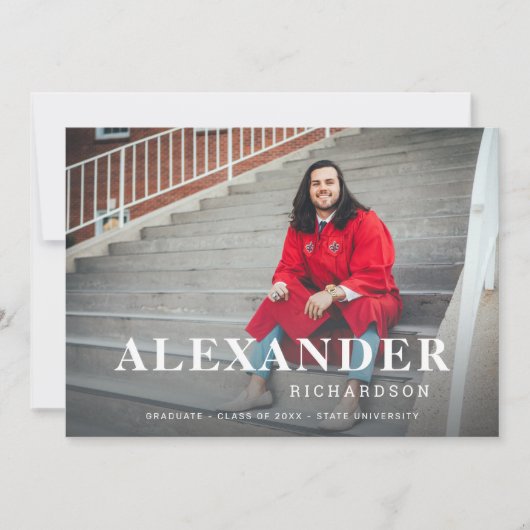 Jouw naam & Foto Afstuderen aankondiging M 2 (Voorkant)