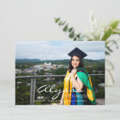 Jouw naam & Foto Afstuderen Kaart (Staand voorkant)