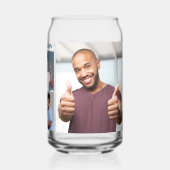 Jouw naam & Foto's Aangepast Blikvorm Glas (Achterkant)