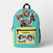 Jouw naam & Foto's op maat Bedrukte Rugzak (Voorkant)