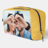 Jouw naam & Foto's op maat Toilettasje (Rechterhoek)