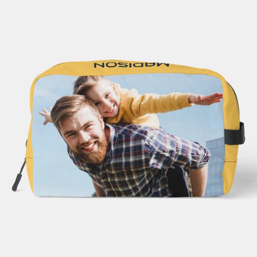 Jouw naam & Foto's op maat Toilettasje (Achterkant)
