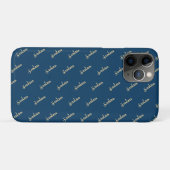 jouw naam gepersonaliseerd Case-Mate iPhone case (Achterkant (horizontaal))