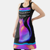 Jouw naam Gewoon Liefde Katten Schattige Kat Quote Schort (Insitu)