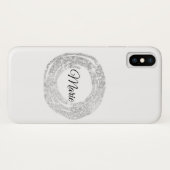 jouw naam glitter-kleurrijk toevoegen uw C Case-Mate iPhone Case (Achterkant (horizontaal))